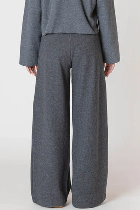 Wide Leg Ribbed Pant