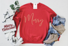 Merry {Script} Classic Crew Sweaters