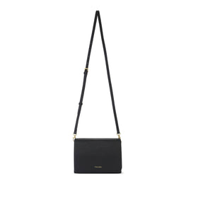 Gianna - Recycled Vegan Crossbody Bag - Black Pebbled