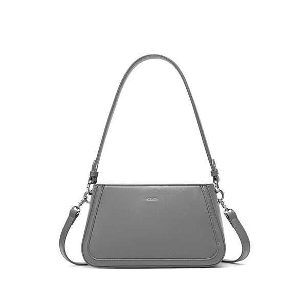 Eleanor - Recycled Vegan Shoulder Bag - Grey