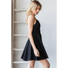 SLEEVELESS SKATER DENIM DRESS