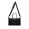 Amara - Recycled Vegan Weekender Bag - Black Pebbled