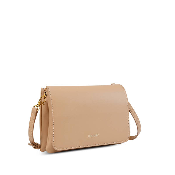 Gianna - Recycled Vegan Crossbody Bag - Sand