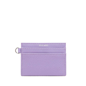 Alex - Recycled Vegan Card Holder - Lavender Pebbled