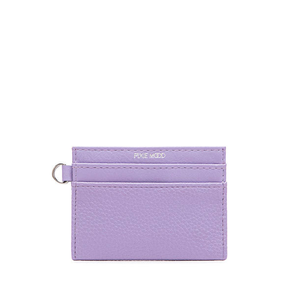 Alex - Recycled Vegan Card Holder - Lavender Pebbled