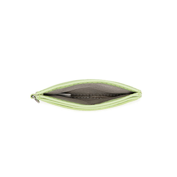 Alex - Recycled Vegan Card Holder - Lime Pebbled