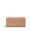 Mae - Recycled Vegan Zip Wallet - Latte Pebbled