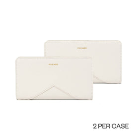 Sophie - Recycled Vegan Wallet, Case Pack (2) -Coconut Cream