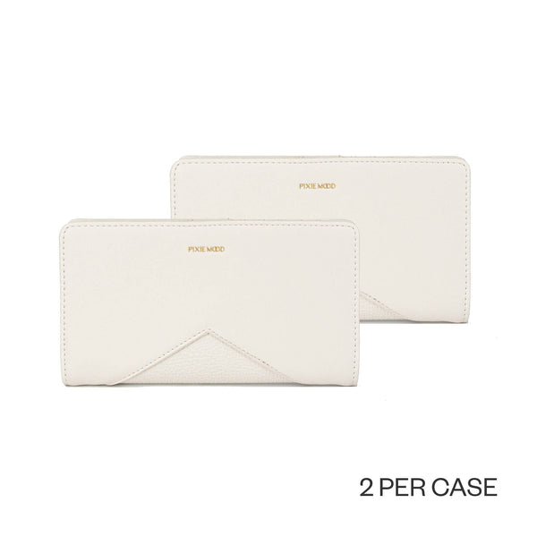 Sophie - Recycled Vegan Wallet, Case Pack (2) -Coconut Cream