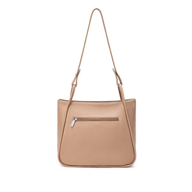 Cathy - Recycled Vegan Tote - Latte Pebbled