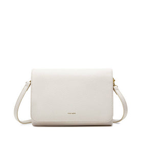 Gianna - Recycled Vegan Crossbody Bag - CoconutCream Pebbled