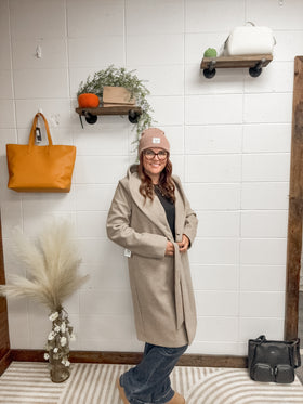 Belted Hooded Coat