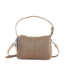 Ella Large - Recycled Vegan Shoulder Bag - Latte Pleated