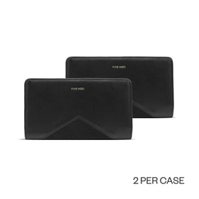 Sophie - Recycled Vegan Wallet, Case Pack (2) - Black
