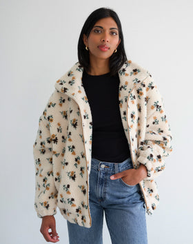 Floral Sherpa Jacket