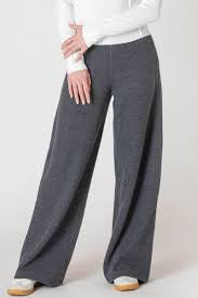 Wide Leg Ribbed Pant