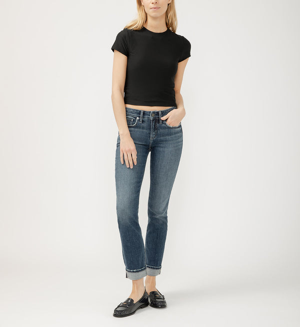 Suki Mid Rise Straight Leg Luxe Stretch Jeans ISLE