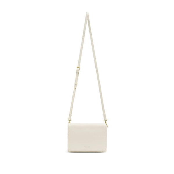 Gianna - Recycled Vegan Crossbody Bag - CoconutCream Pebbled