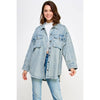 Cargo Pocket Wahed Denim Overshirt Jacket
