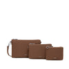 Drea - Recycled Nylon Pouches Set - Espresso Nylon