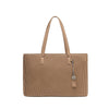Sadie - Recycled Vegan Tote Bag - Latte Pleated