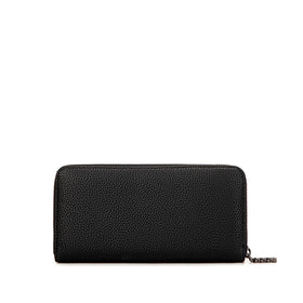 Mae - Recycled Vegan Zip Wallet - Black Pebbled