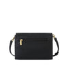 Gianna - Recycled Vegan Crossbody Bag - Black Pebbled