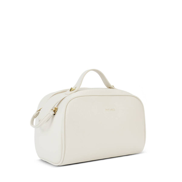 Teagan - Recycled Vegan Toiletry Case - CoconutCream Pebbled