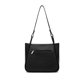 Cathy - Recycled Vegan Tote - Black Pebbled
