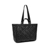 Brenda - Recycled Quilted Nylon Tote - Black Quilted