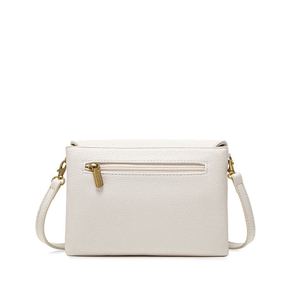 Gianna - Recycled Vegan Crossbody Bag - CoconutCream Pebbled