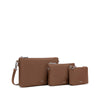 Drea - Recycled Nylon Pouches Set - Espresso Nylon