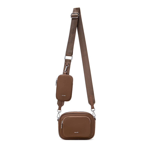 Daisy - Recycled Nylon Crossbody - Espresso Nylon