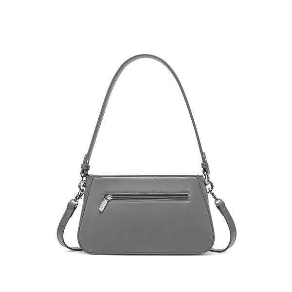 Eleanor - Recycled Vegan Shoulder Bag - Grey
