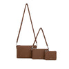 Drea - Recycled Nylon Pouches Set - Espresso Nylon