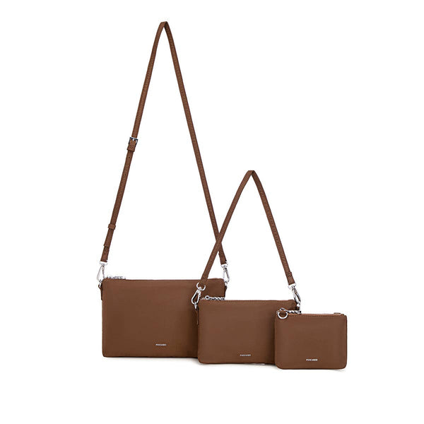 Drea - Recycled Nylon Pouches Set - Espresso Nylon