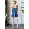 SLEEVELESS SKATER DENIM DRESS