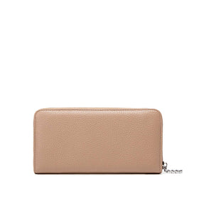 Mae - Recycled Vegan Zip Wallet - Latte Pebbled