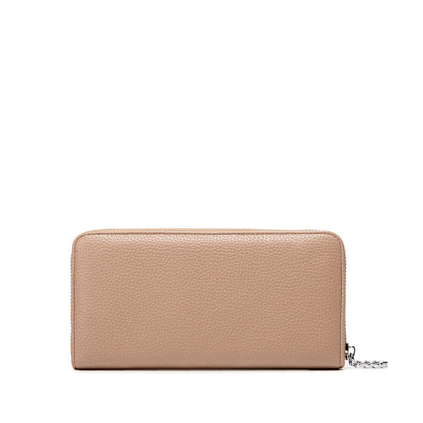 Mae - Recycled Vegan Zip Wallet - Latte Pebbled