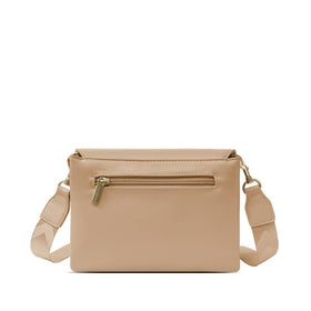 Gianna - Recycled Vegan Crossbody Bag - Sand