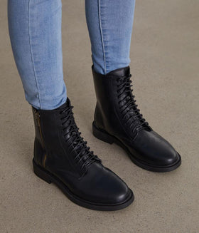 MORTON WOMEN'S VEGAN COMBAT BOOTS